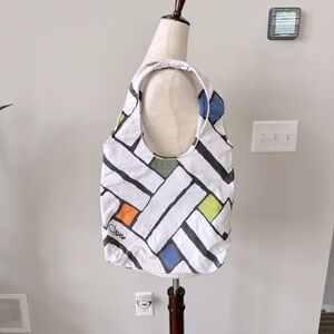 Rare! Diane Von Frustenberg Geometric Canvas Tote Bag
